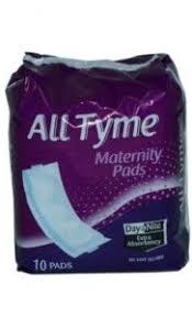 All Tyme Maternity Pads 10 Pieces